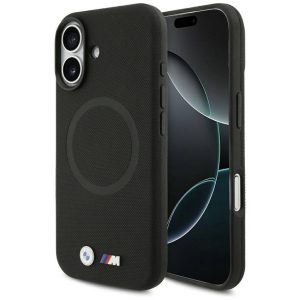 BMW M FW fém logó MagSafe tok iPhone 17 Fekete