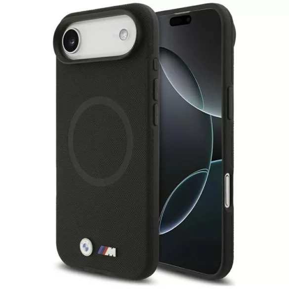 BMW M FW fém logó MagSafe tok iPhone Airhez Fekete