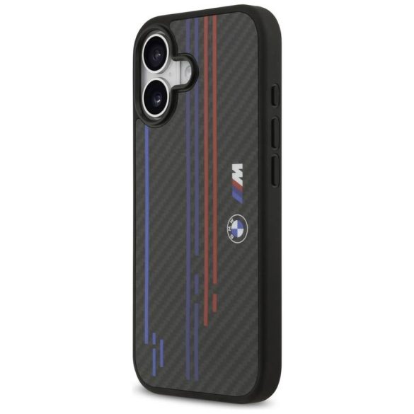 BMW M Kevlar Lines & Logo MagSafe tok iPhone 17 fekete