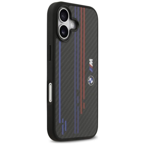 BMW M Kevlar Lines & Logo MagSafe tok iPhone 17 fekete