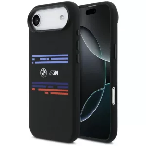 BMW M szilikon vízszintes vonalú MagSafe tok iPhone Air készülékhez Fekete