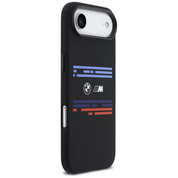 BMW M szilikon vízszintes vonalú MagSafe tok iPhone Air készülékhez Fekete