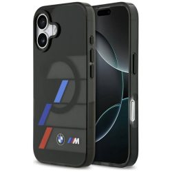   BMW M IML fém gombok tricolor Lines MagSafe tok iPhone 17 fekete