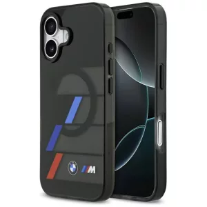 BMW M IML fém gombok tricolor Lines MagSafe tok iPhone 17 fekete