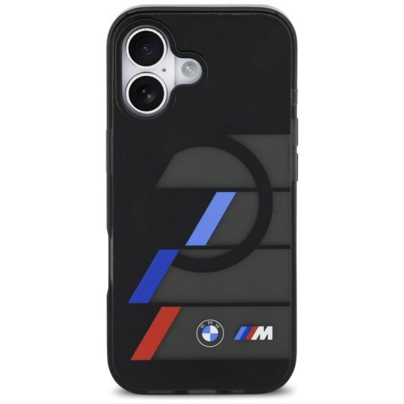 BMW M IML fém gombok tricolor Lines MagSafe tok iPhone 17 fekete