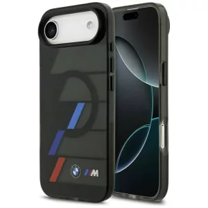 BMW M IML fém gombok trikolor vonalak MagSafe Case iPhone Air fekete
