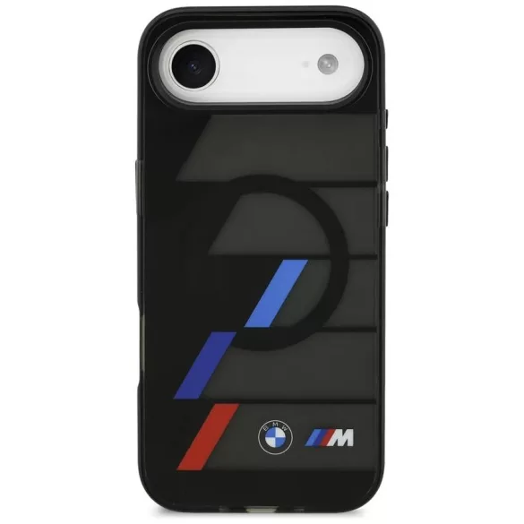 BMW M IML fém gombok trikolor vonalak MagSafe Case iPhone Air fekete