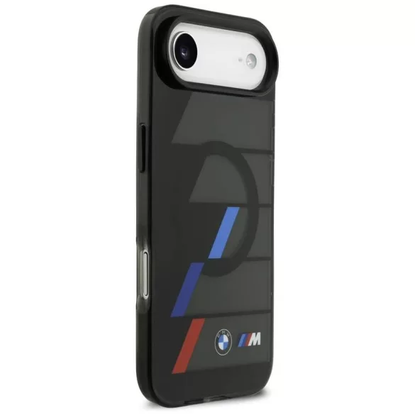 BMW M IML fém gombok trikolor vonalak MagSafe Case iPhone Air fekete