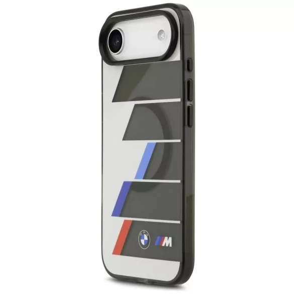 BMW M IML fém gombok trikolor vonalak MagSafe tok iPhone Air antracit
