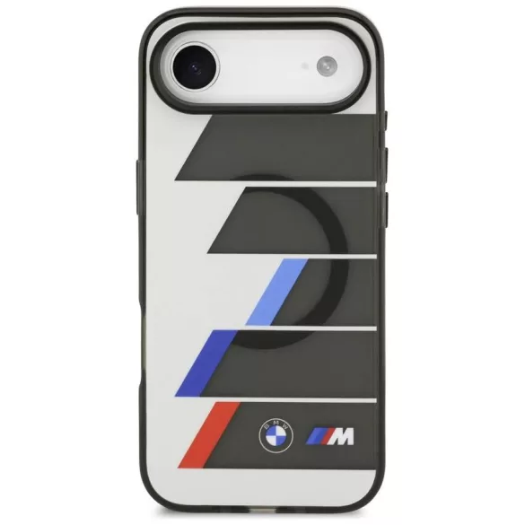 BMW M IML fém gombok trikolor vonalak MagSafe tok iPhone Air antracit