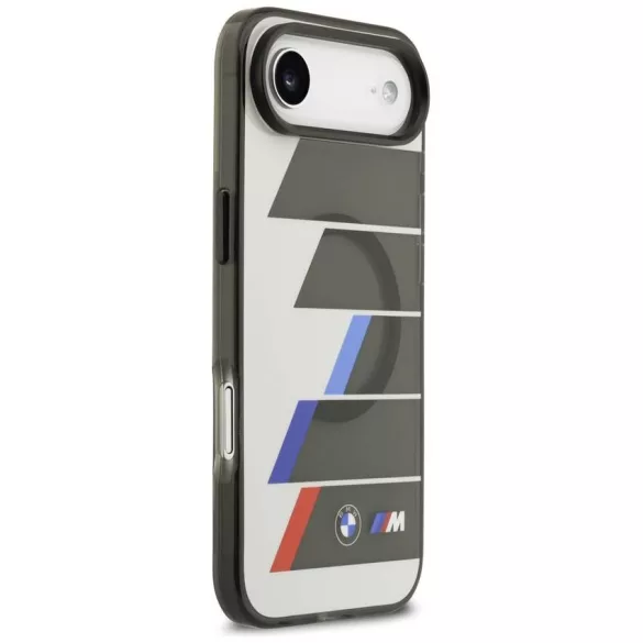 BMW M IML fém gombok trikolor vonalak MagSafe tok iPhone Air antracit