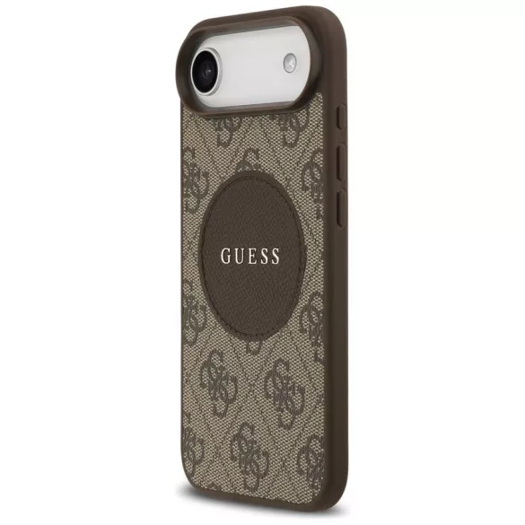 tok Guess 4G Circle Classic Logo MagSafe klasszikus logó iPhone Air barna színű tokhoz
