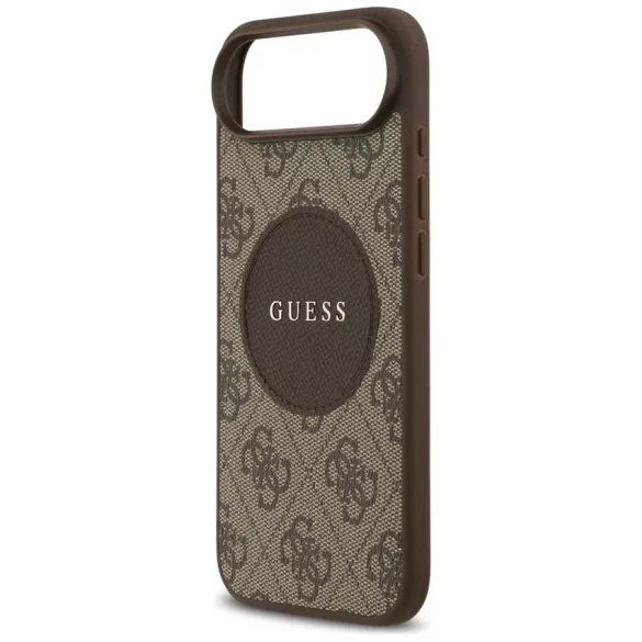 tok Guess 4G Circle Classic Logo MagSafe klasszikus logó iPhone Air barna színű tokhoz