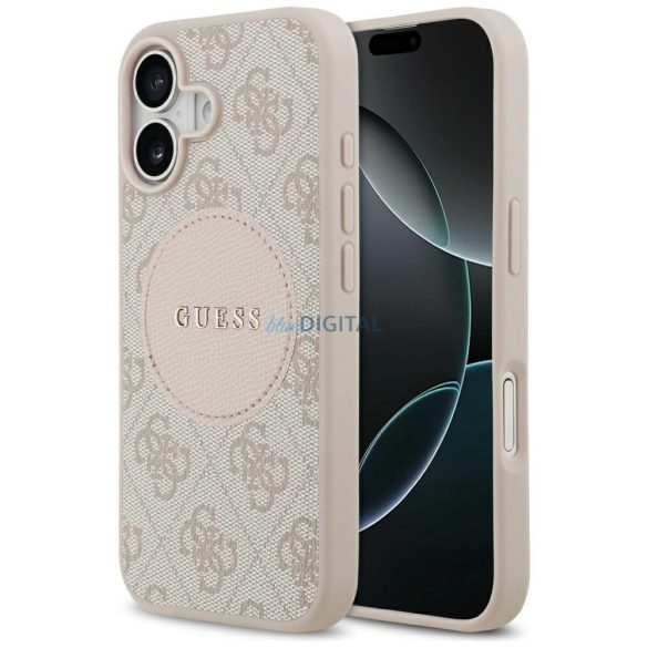 tok Guess 4G Circle Classic Logo MagSafe tok iPhone 17 rózsaszín