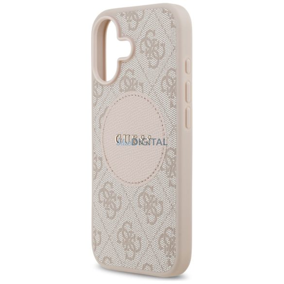 tok Guess 4G Circle Classic Logo MagSafe tok iPhone 17 rózsaszín