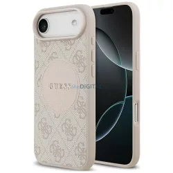   tok Guess 4G Circle Classic Logo MagSafe klasszikus logó iPhone Air rózsaszín tokhoz