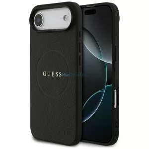 Guess szemcsés gyűrűs MagSafe tok iPhone Air készülékhez fekete