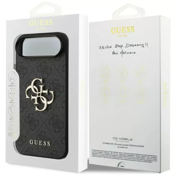 Tojás Guess 4G Big Logo iPhone Air készülékhez fekete