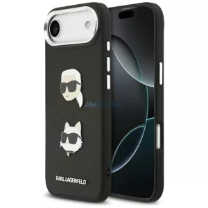 Karl Lagerfeld őszi-téli kollekció: Karl & Choupette mintás tűk és logós tok iPhone Air, fekete