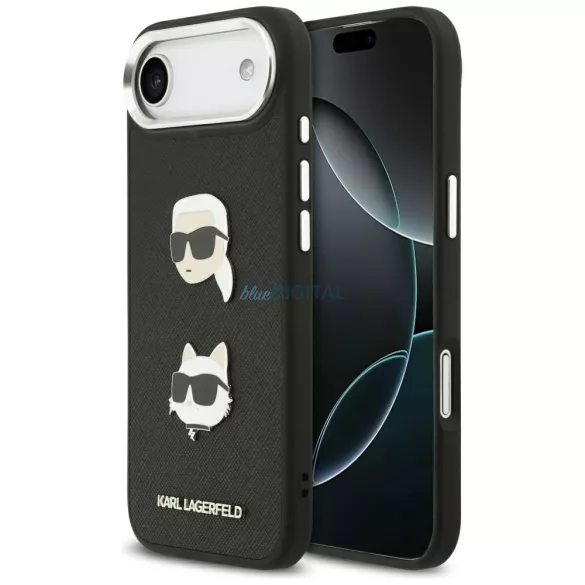 Karl Lagerfeld őszi-téli kollekció: Karl & Choupette mintás tűk és logós tok iPhone Air, fekete