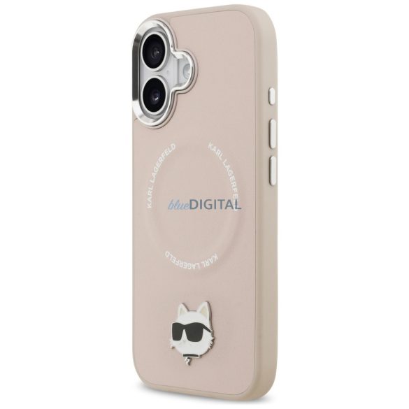 Karl Lagerfeld Choupette Pin MagSafe tok iPhone 17 rózsaszínhez
