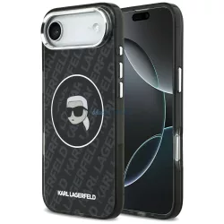   tok Karl Lagerfeld IML Karl Head Logo MagSafe tok iPhone Air készülékhez fekete