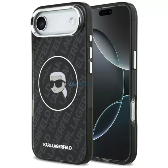 tok Karl Lagerfeld IML Karl Head Logo MagSafe tok iPhone Air készülékhez fekete