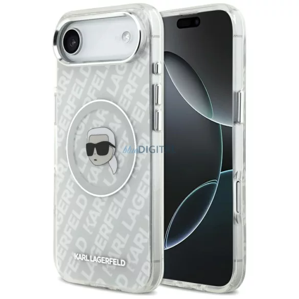 Karl Lagerfeld IML Karl Head Logo MagSafe tok iPhone Air – szürke