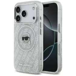   Karl Lagerfeld IML Karl Head Logo MagSafe tok iPhone 17 Pro-hoz szürke