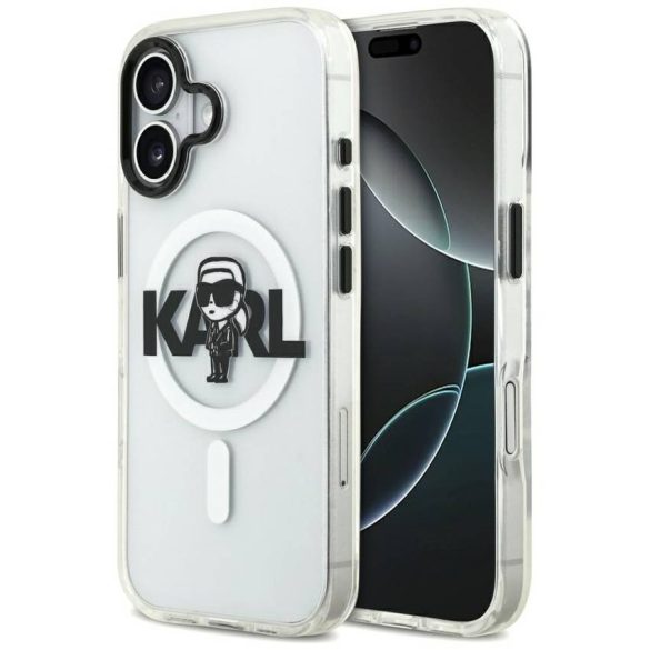 Karl Lagerfeld IML Karl Sketch Logo MagSafe tok iPhone 17 Tiszta