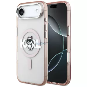 Karl Lagerfeld IML IML Choupette Sketch Logo MagSafe tok iPhone Air rózsaszínhez