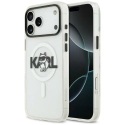   Karl Lagerfeld IML IML Choupette Sketch Logo MagSafe tok iPhone 17 Tiszta
