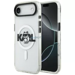   Karl Lagerfeld IML IML Choupette Choupette Sketch Logo MagSafe tok az iPhone Airhez Tiszta