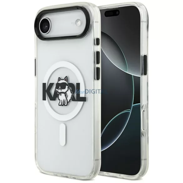 Karl Lagerfeld IML IML Choupette Choupette Sketch Logo MagSafe tok az iPhone Airhez Tiszta