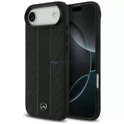   tok Mercedes Bőr Laurel Leaves csíkos csíkok MagSafe az iPhone Air készülékhez fekete