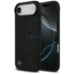   Mercedes Leather Laurel Leaves MagSafe tok iPhone Airhez Fekete