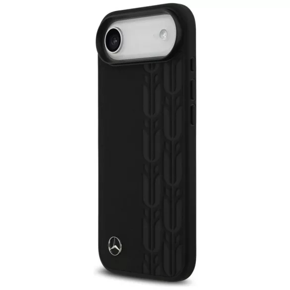 Mercedes Leather Laurel Leaves MagSafe tok iPhone Airhez Fekete