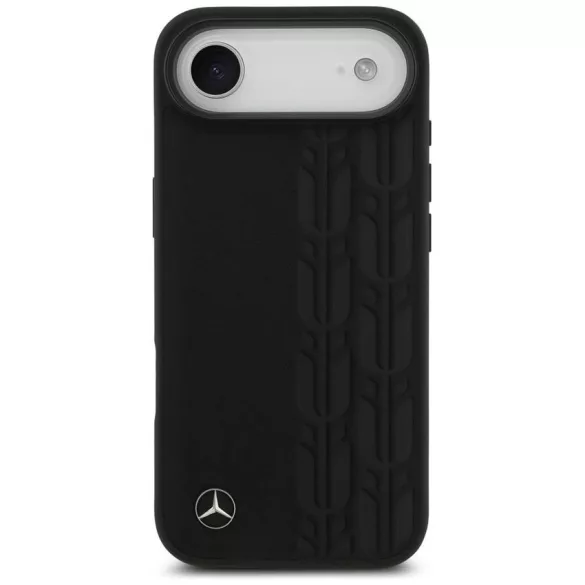 Mercedes Leather Laurel Leaves MagSafe tok iPhone Airhez Fekete