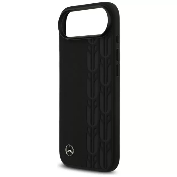 Mercedes Leather Laurel Leaves MagSafe tok iPhone Airhez Fekete