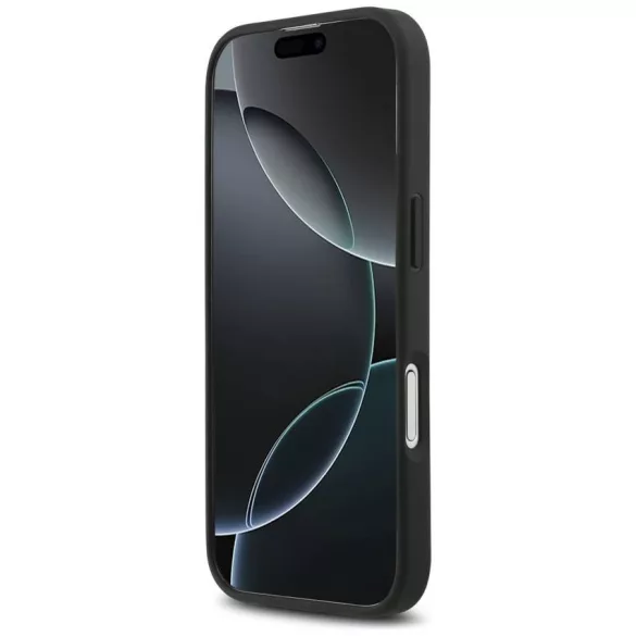 Mercedes bőr nagy Laurel Leave MagSafe tok iPhone 17 fekete