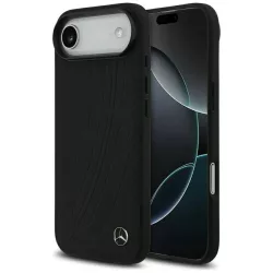   Mercedes bőr nagy Laurel Leave MagSafe tok iPhone Air fekete