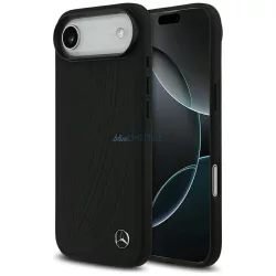   Mercedes bőr nagy Laurel Leave MagSafe tok iPhone Air fekete