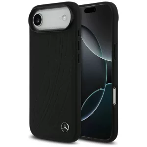 Mercedes bőr nagy Laurel Leave MagSafe tok iPhone Air fekete