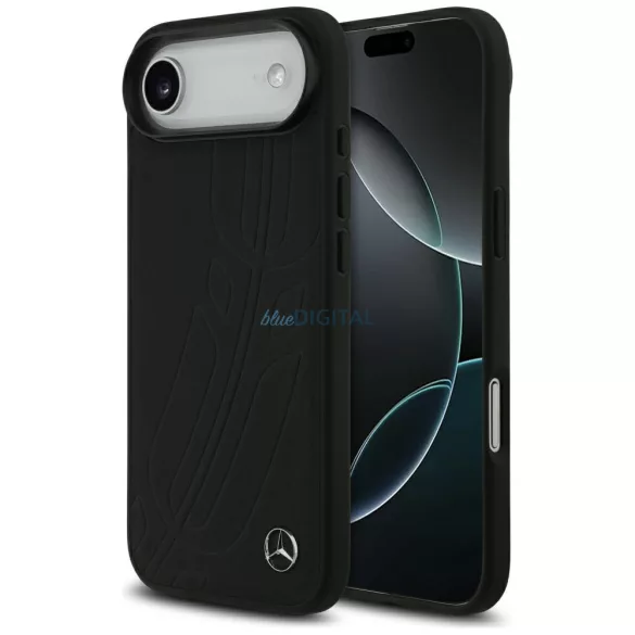 Mercedes bőr nagy Laurel Leave MagSafe tok iPhone Air fekete
