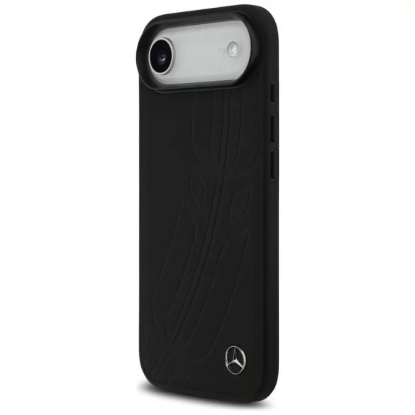 Mercedes bőr nagy Laurel Leave MagSafe tok iPhone Air fekete