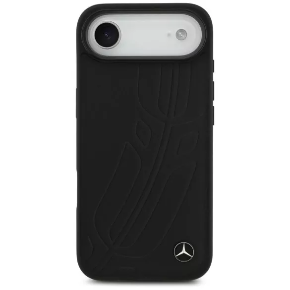 Mercedes bőr nagy Laurel Leave MagSafe tok iPhone Air fekete