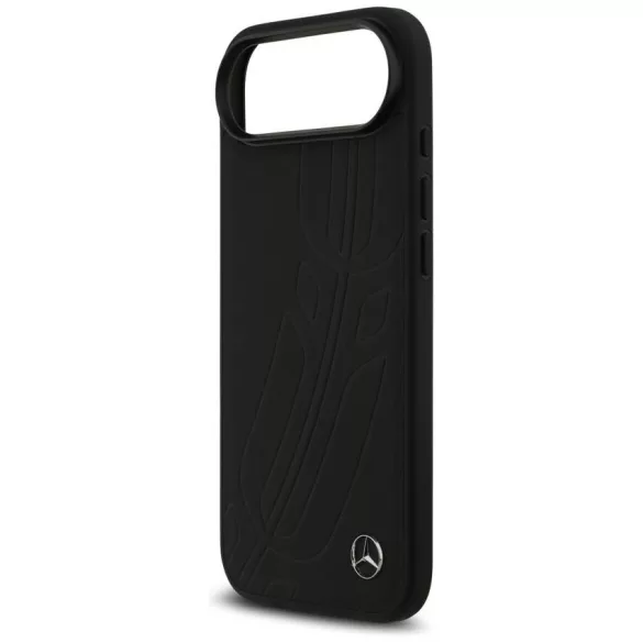 Mercedes bőr nagy Laurel Leave MagSafe tok iPhone Air fekete