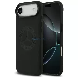   Mercedes Leather Vintage Logo MagSafe tok iPhone Air fekete bőrhöz