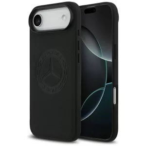 Mercedes Leather Vintage Logo MagSafe tok iPhone Air fekete bőrhöz