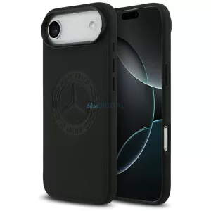 Mercedes Leather Vintage Logo MagSafe tok iPhone Air fekete bőrhöz